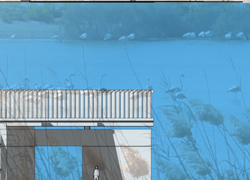 Wooden Feathers and Air-Cooled Spaces in a Desert Environment