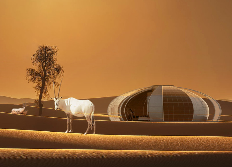 Modular Shells Embracing Desert Views in a Central Core Retreat