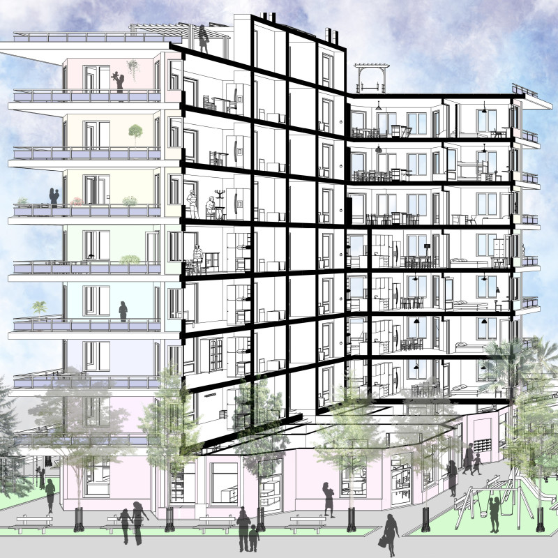 Community Spaces Enhanced by Energy Efficiency and Local Business Integration