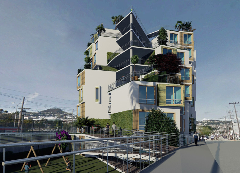 Recycled Wood Facades and Front Yards in Affordable Urban Housing