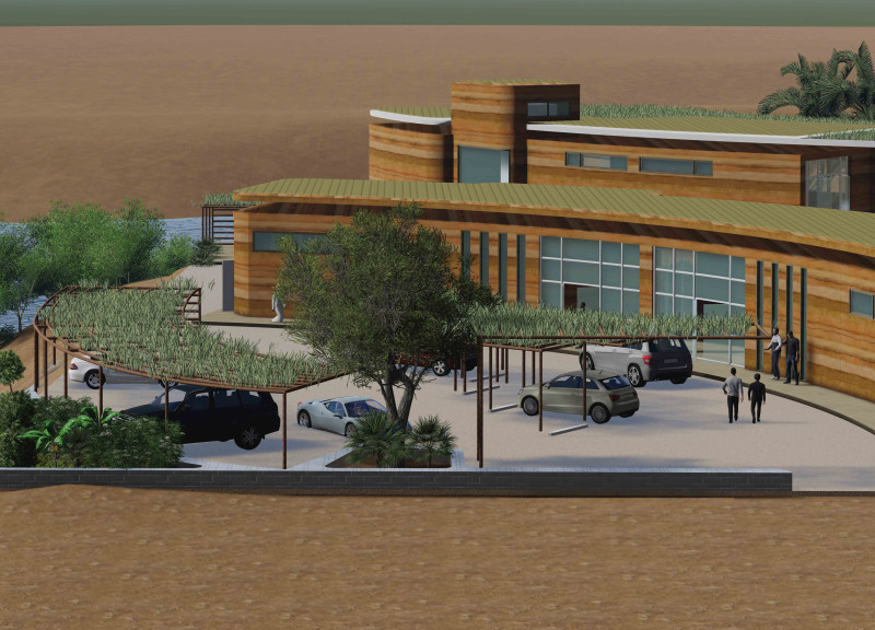 Dome Structure Enhanced by Solar Tiles and Natural Ventilation for Ecological Education