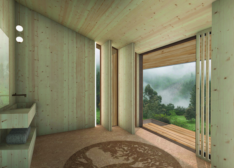 Cork Cabin with Permaculture Garden for Meditation