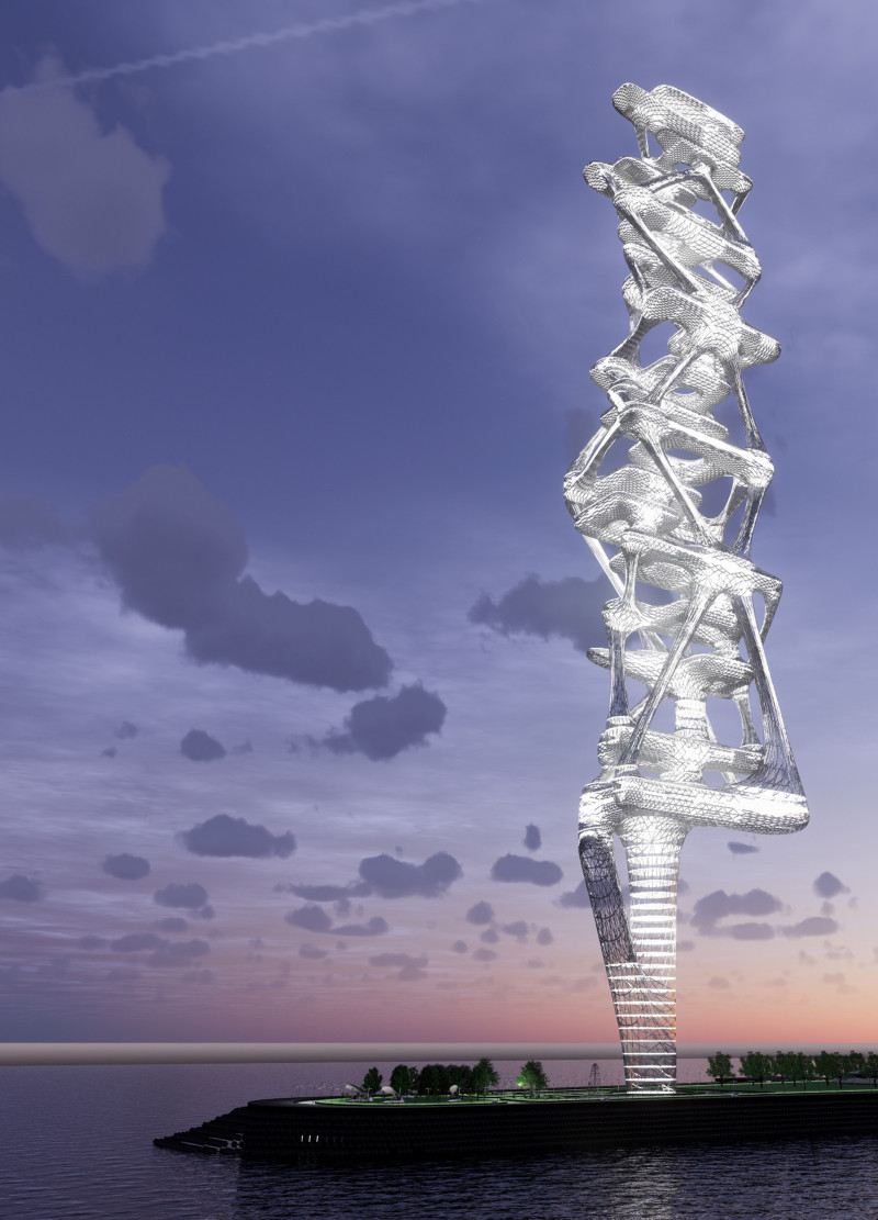 Tensioned Truss Structure Enhancing Connectivity Between Urban Islands