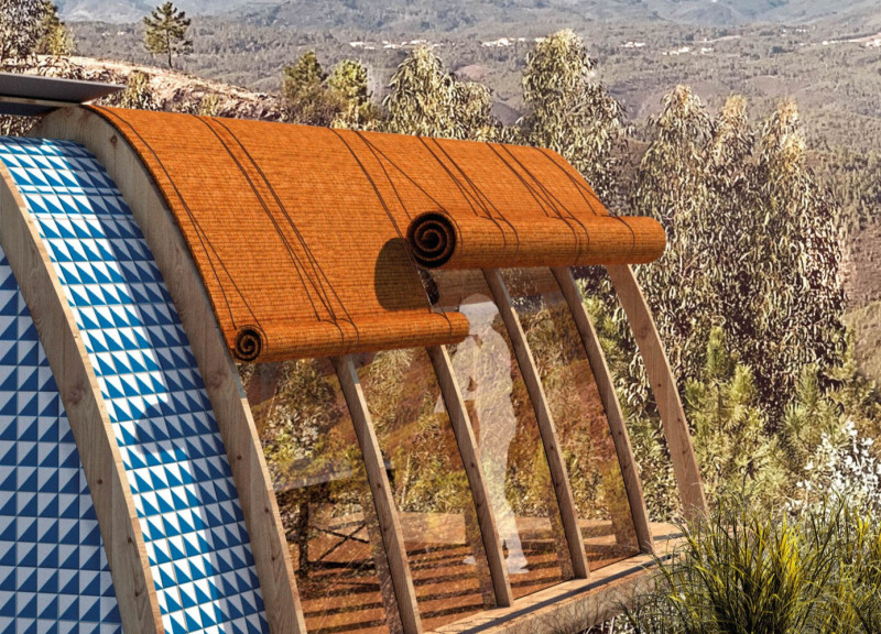 Wicker Retreats and Cork Foundations in a Natural Setting