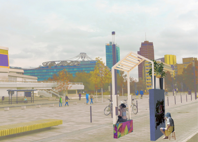 Charred Wooden Shingles and Transparent Canopy Define a Community Hub for Artistic Expression