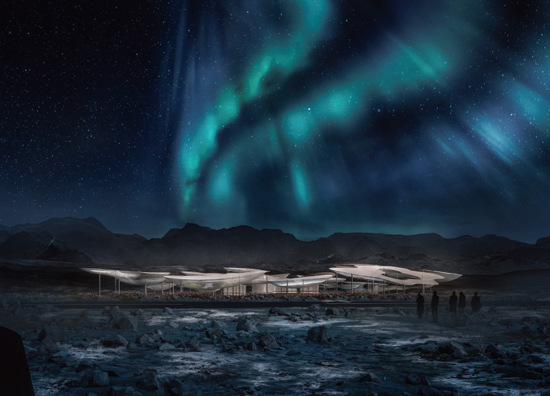 Curved Etfe Cushions Creating an Open Cinema Experience Within Iceland's Natural Landscape