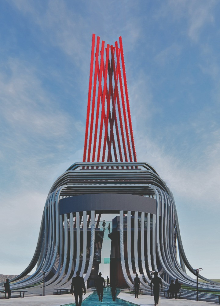 Charred Wooden Shingles and Cross-Laminated Timber in a Sustainable Urban Setting