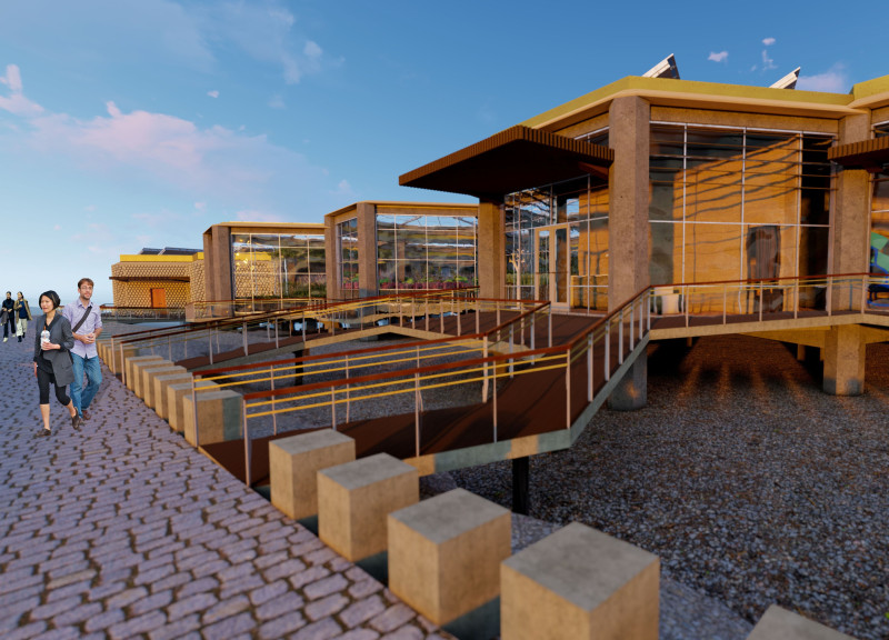 Modular Greenhouse Inspired by Beehive Structure Near Myvatn