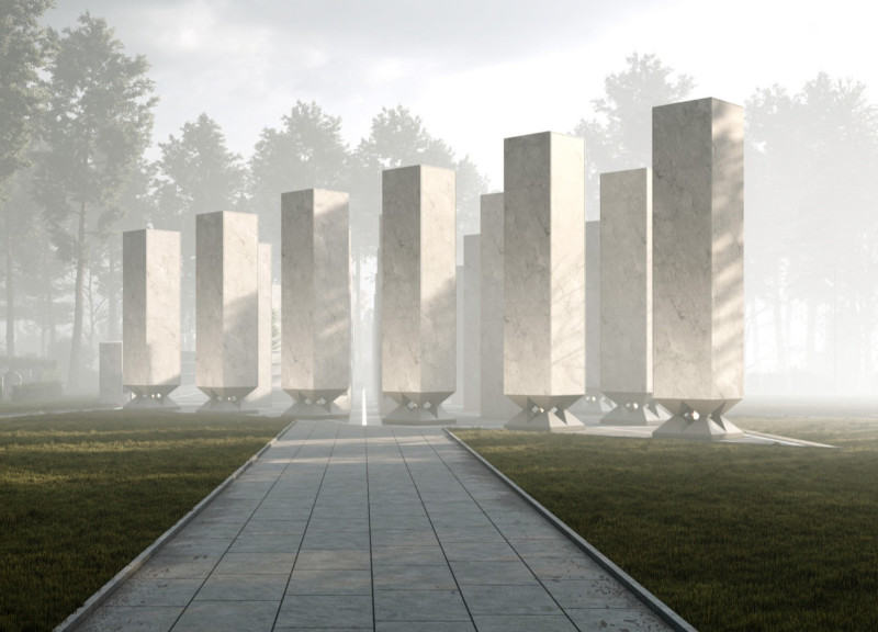 Marble Pillars and Local Heritage in a Contemporary Columbarium Design