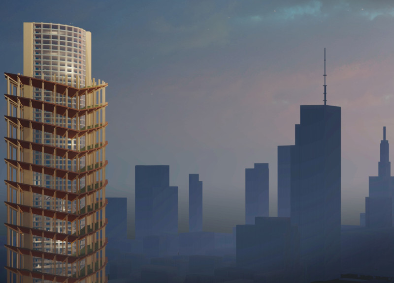 Urban Oasis with Green Roof Enhancing Community Wellness