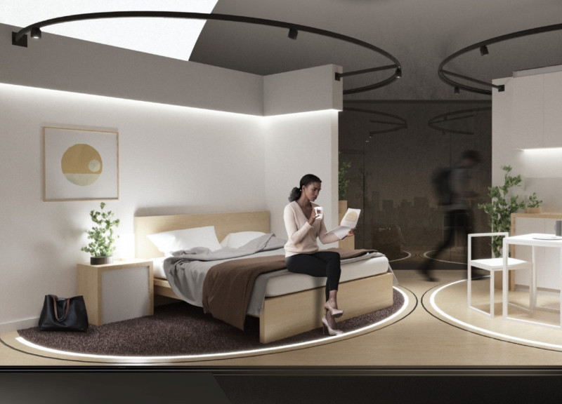 Rotating Spaces Enhanced by Double-Glazing and Energy-Efficient Design