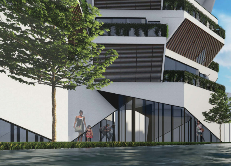 Vertical Living with Interchangeable Wings and Communal Gardens