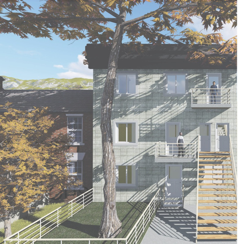 Community Integration Through Multi-Unit Walk-up Apartments