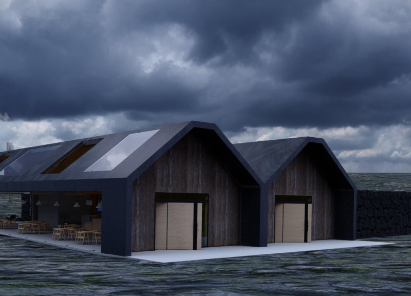 Stone and Wood Pavilion Embracing Local Culture Through Film