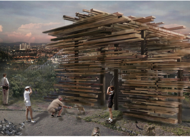 Reclaimed Timber Pavilion Embracing Tropical Ecosystem