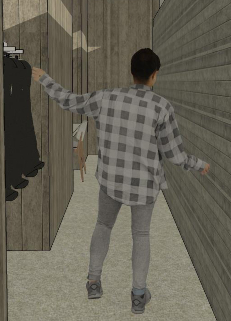 Textured Walls Enhancing Navigation in a Home for the Blind