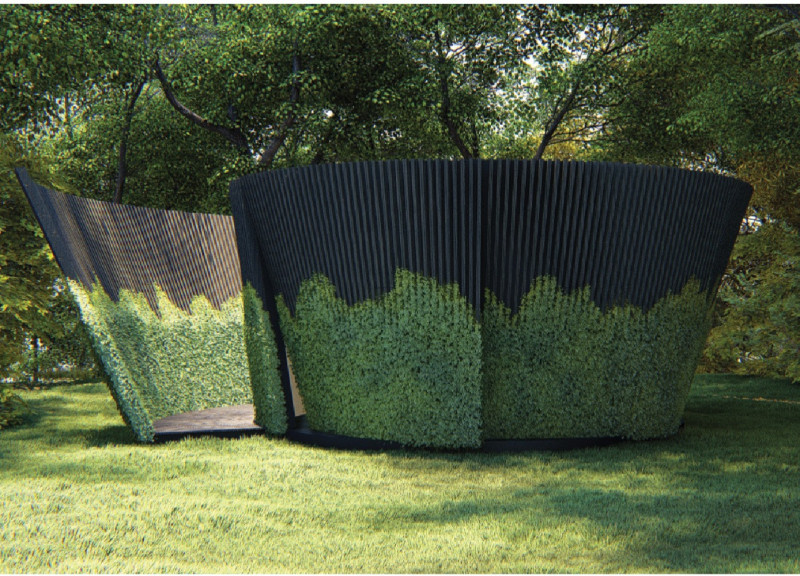 Sheep Wool Insulation and Shou Sugi Ban Create a Spiraling Retreat