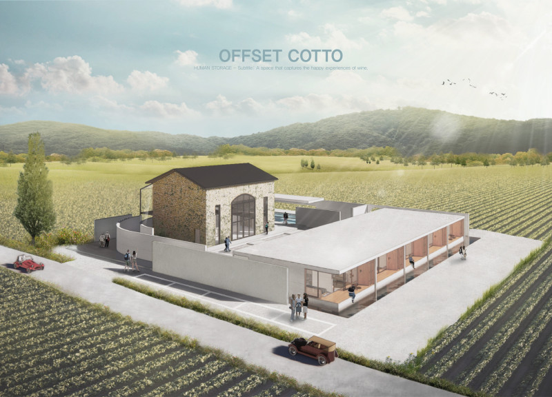 Water Features and Wooden Panels Crafted Within a Community Wine Space