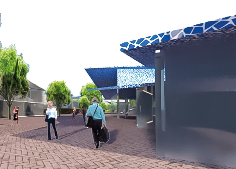 Cascading Roofs and Trencadis in a Community-Focused Retreat