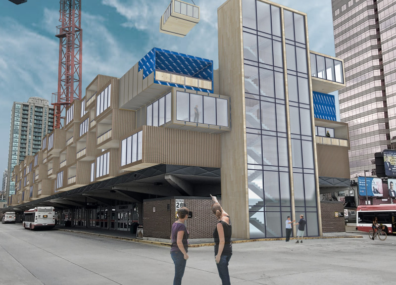 Cross-Laminated Timber Modules Transforming Urban Parking into Housing