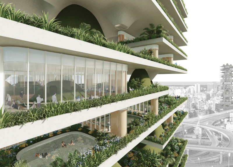 An Urban Office Tower Reimagined as a Vertical Ecosystem