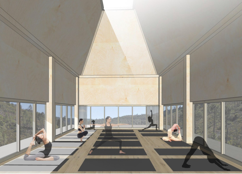 Rubble Masonry Framework Embraces Natural Light for Wellness Retreat