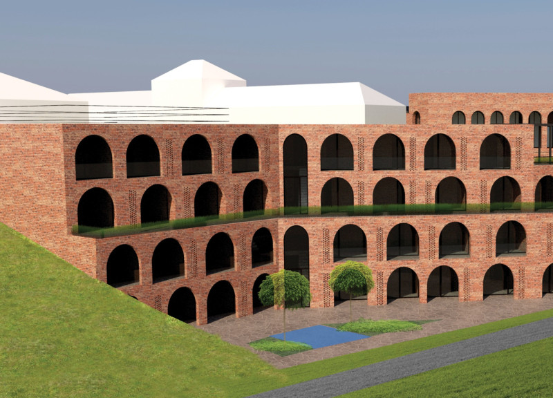 Sunken Courtyards and Adobe Brick Create a Harmonious Hospitality Retreat