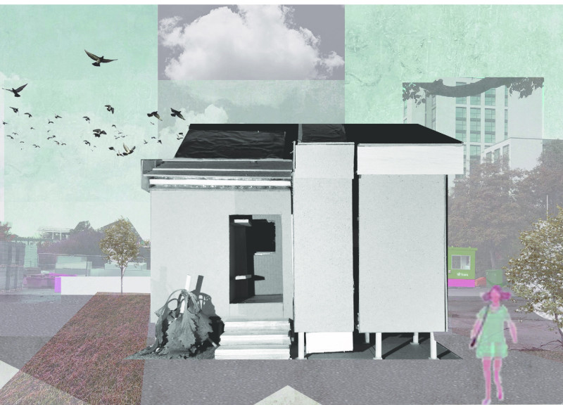 Zinc Roof and off-Grid Living in a Compact Space