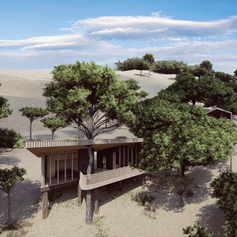 Cork-Finished Retreat Featuring Sustainable Maritime Pine and Biogas Systems