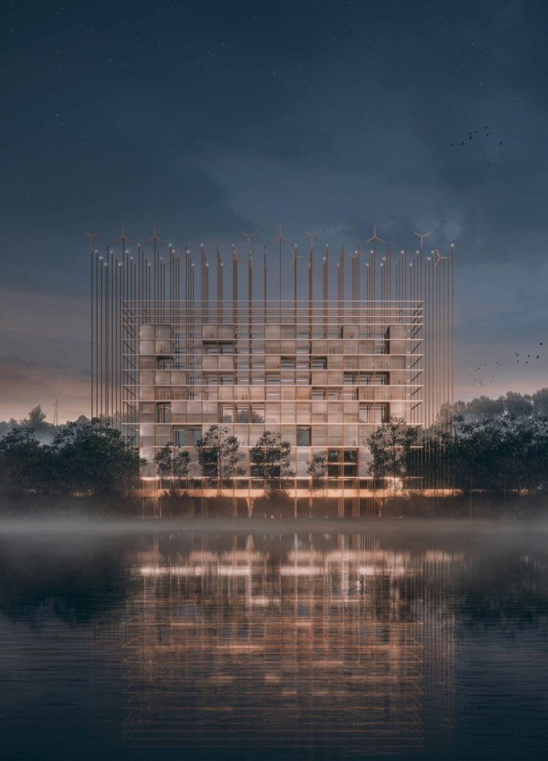 Corten Steel Grid Housing Embracing Community Dynamics in Berlin