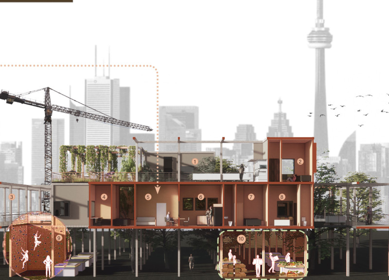 Elevated Living Spaces Built from Cross-Laminated Timber