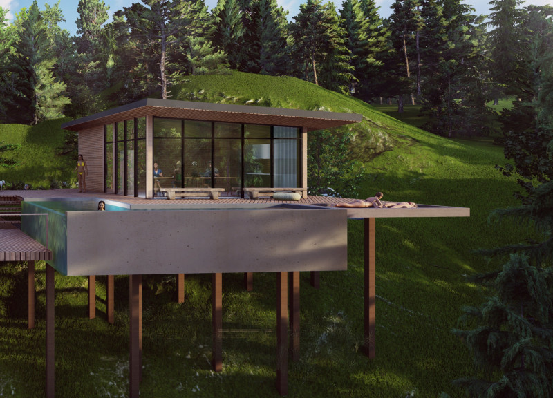 Charred Wooden Shingles and Rainwater Systems in a Multi-Functional Urban Setting