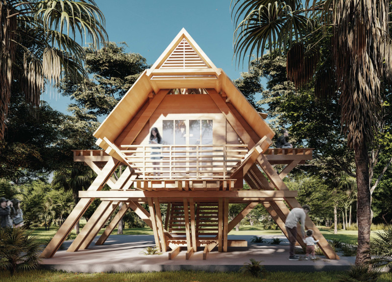 Embracing Nature Through Thoughtful Spatial Organization in a Remote Hideout