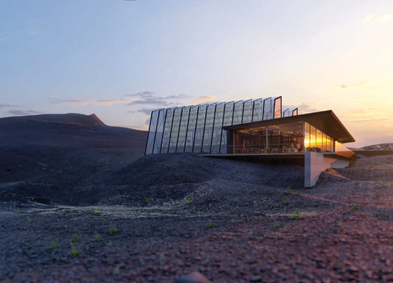 Greenhouse Café with Geothermal Heating and Sustainable Design