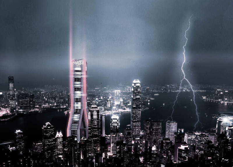 Steel Framework Elevates Modular Office Tower Above Rising Waters