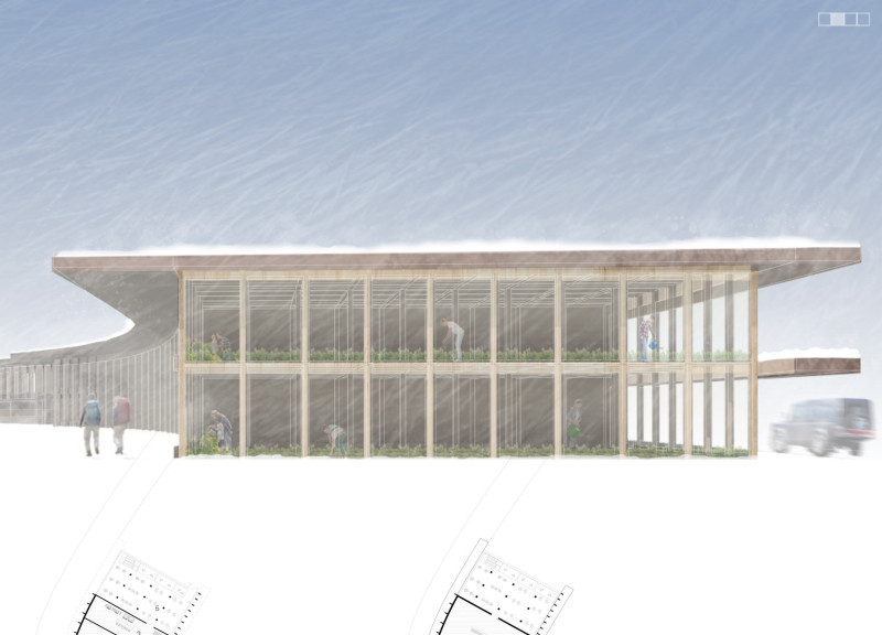 Stone and Greenery Harmonizing in a Multifunctional Pavilion