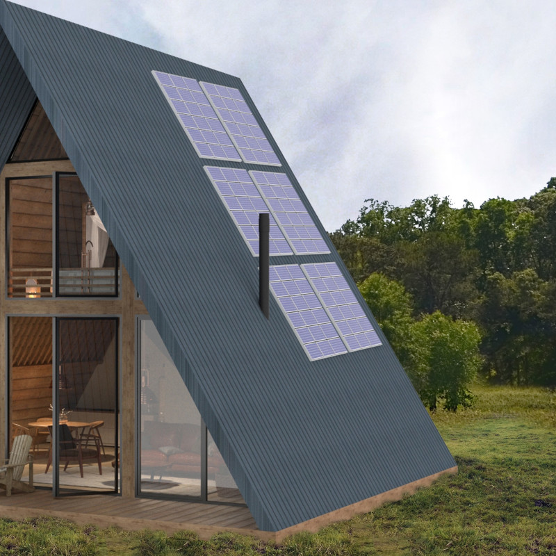 Recycled Timber Cabin Featuring Panoramic Views and Sustainable Living