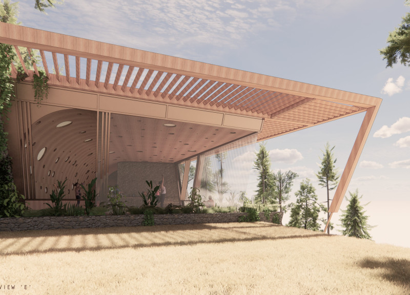 Charred Wooden Shingles and Expansive Glazing Define a Sustainable Community Hub