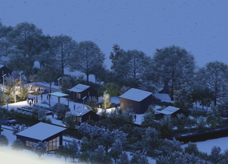 Timber Cabins Elevated Above Nature with Solar Energy Solutions