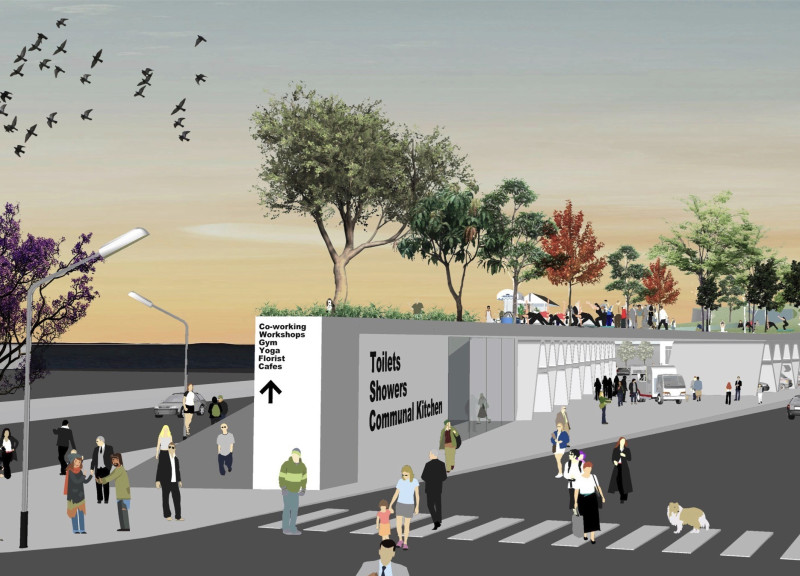 Communal Car Park Supporting Nomadic Economy and Community Integration