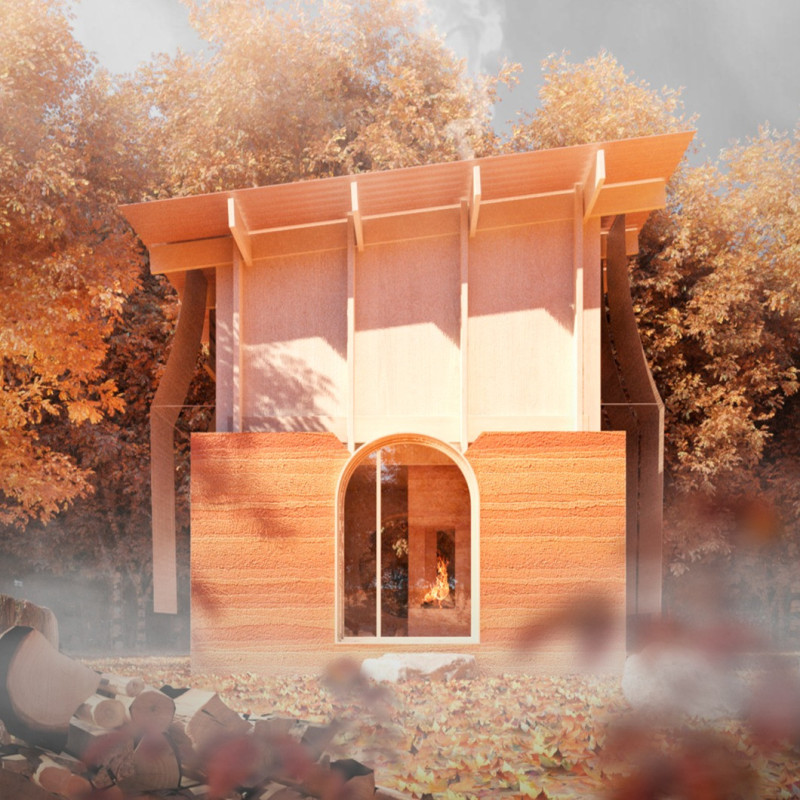 Rammed Earth Walls and Cork Insulation Enhance Energy Efficiency in Residential Living