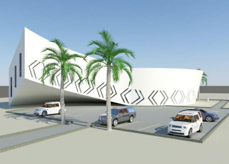 Fluid S-Shape Structure with Interactive Shadow Play Elements