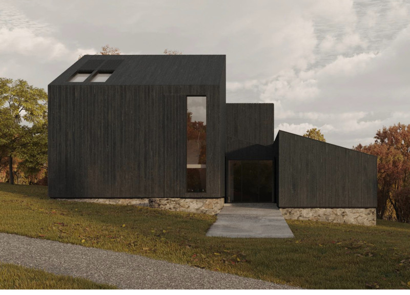 Deconstructed Wooden Arch with Rainwater Harvesting Along the Lakeshore