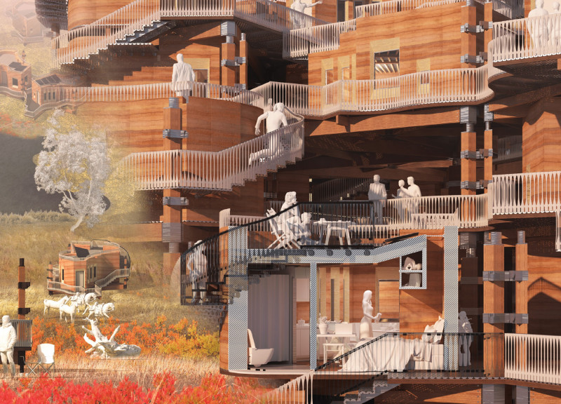 Rammed Earth and Glulam Create Adaptive Housing for Urban Resilience