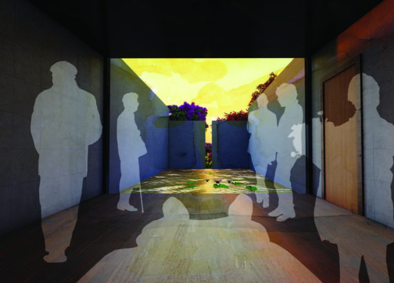 Reflective Water Elements Enhancing Tranquility in Hospice Design