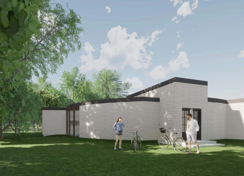 Reclaimed Metals and Reused Wood Create a Tranquil Retreat in Nature