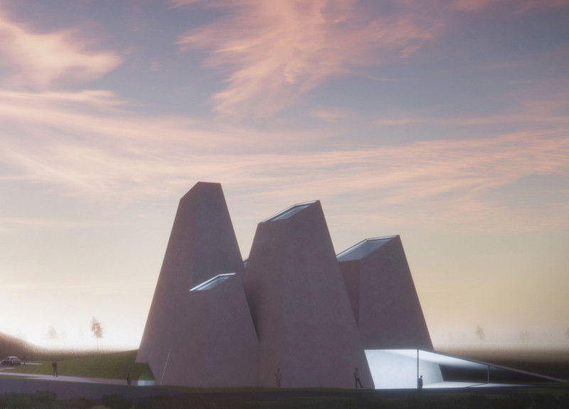 Lava Rocks and Geothermal Heat Captured in a Multifunctional Space