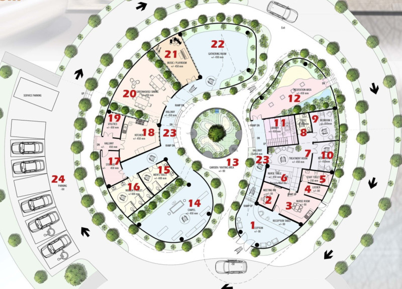 Brise Soleil and Xeriscaping in a Tropical Community Home