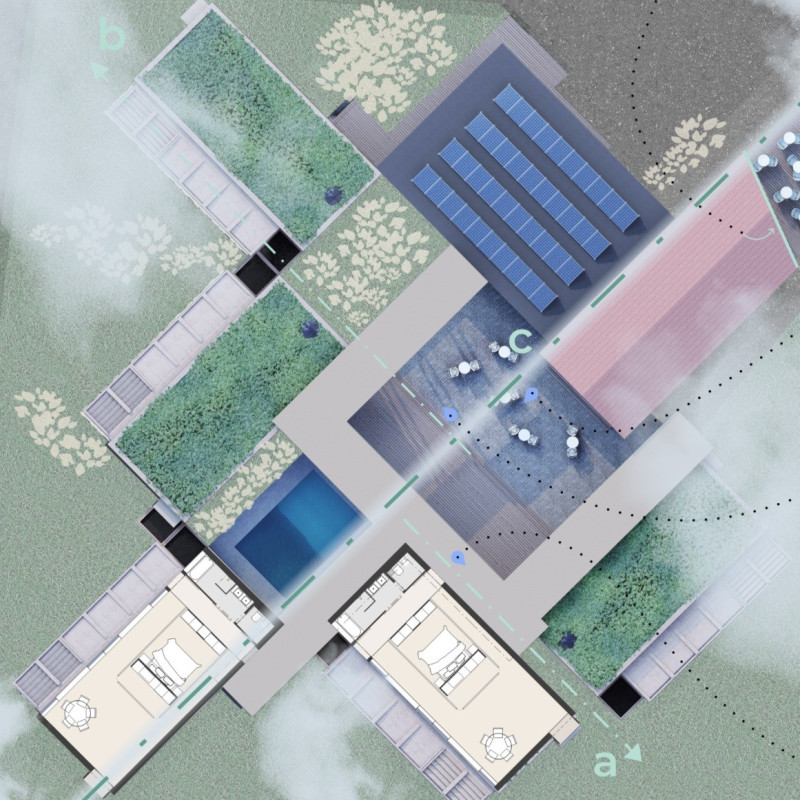 Private Patios and Gatherings Framed by Cross-Laminated Timber