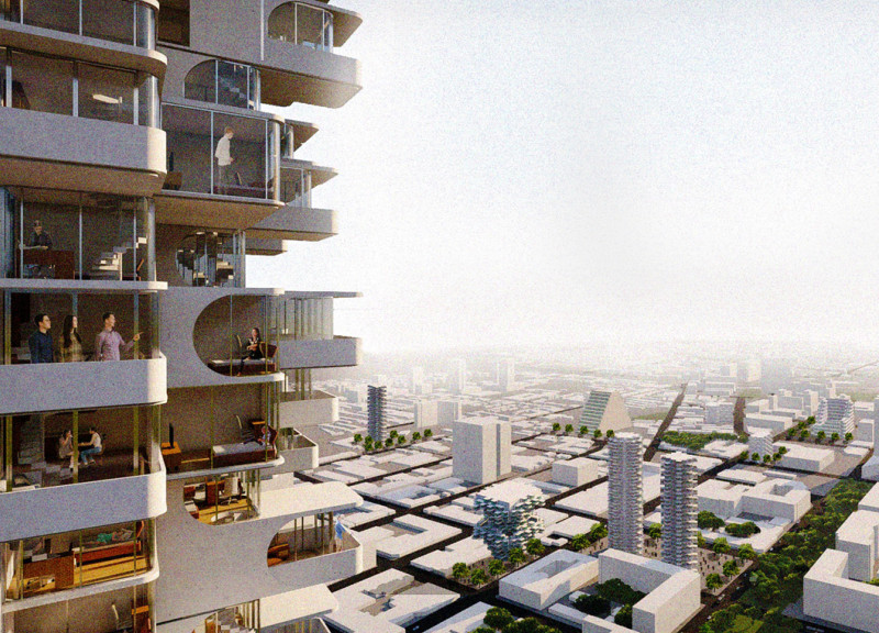 Flexible Living Through Rotational Units and Transparent Spaces